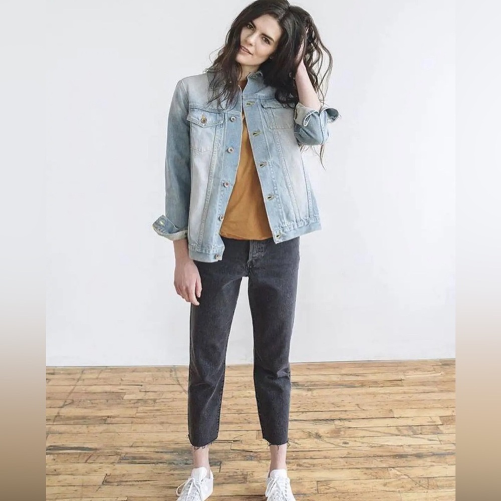 Tradlands Atlantic Jean Jacket in Shore wash